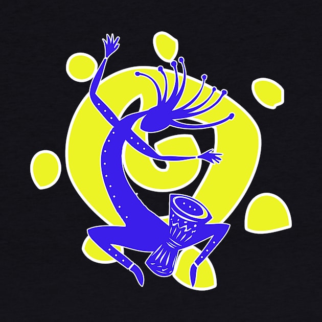 Kokopelli Sun Drummer by RockettGraph1cs